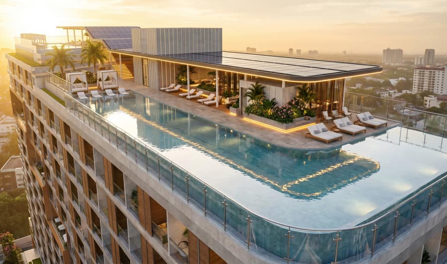 Piscina Rooftop Calaos Condominio